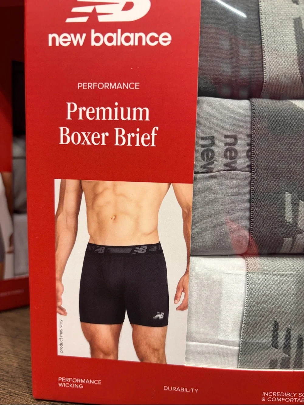 New Balance athletic mesh Gray Boxer Briefs 3-Pack high performance new